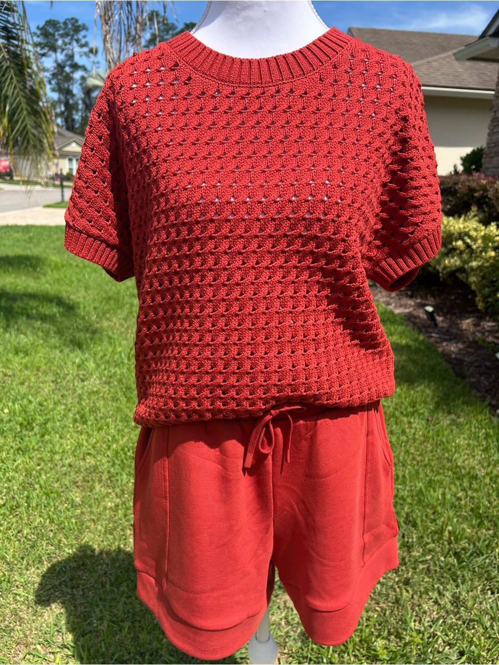 NWT🌷Varley Denny Crew Neck Short Sleeve Knit Top